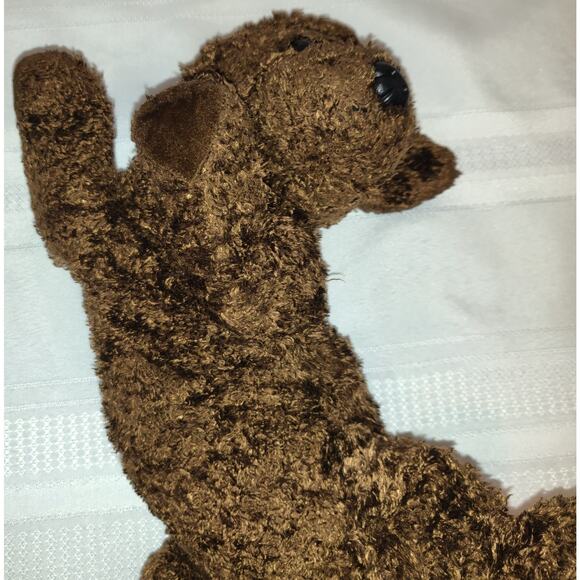 TY Flopper Plush Brown Dog Puppy Toy Chocolate Lab Stuffed Animal 2001 12" - Picture 5 of 11
